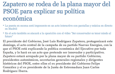 Zapatero y su pseudopolitica economica